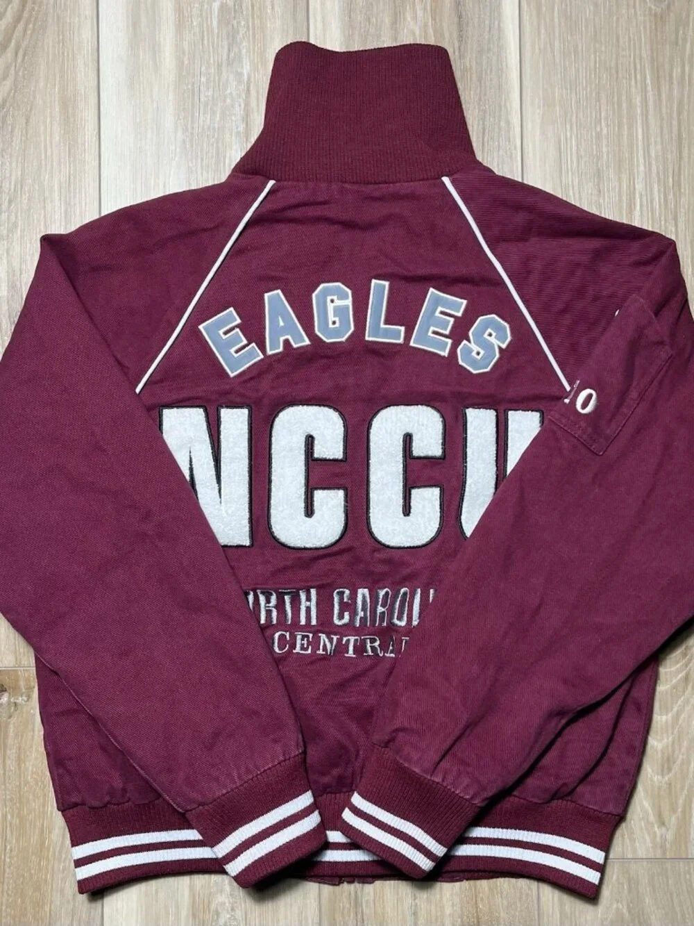 Big Boy North Carolina Central University Red Bomber Jacket - Size Small - Picture 15 of 16